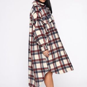 Oversized Fall Plaid Jacket